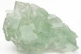 Green Cubic Fluorite Crystals with Phantoms - China #216306-2